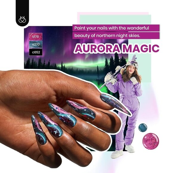 beetles 85 Pcs Spring Gel Nail Polish Kit with UV Light - 35 Colors All in One M - Picture 5 of 7